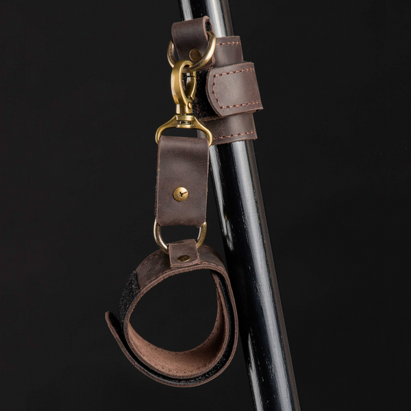 Leather Wrist Strap + Wristband For Walking Sticks and Canes ART
