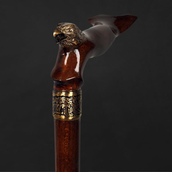 Exclusive Cobra Personalized Walking Stick, Brass Handle Cane - Handmade