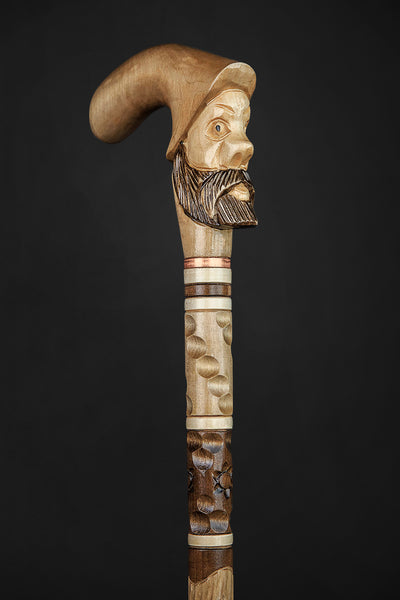 Antique style Walking Stick online Unique hand Crafted by VojkoArt, father gift, home decor, collector's gift, Wedding or Ceremony