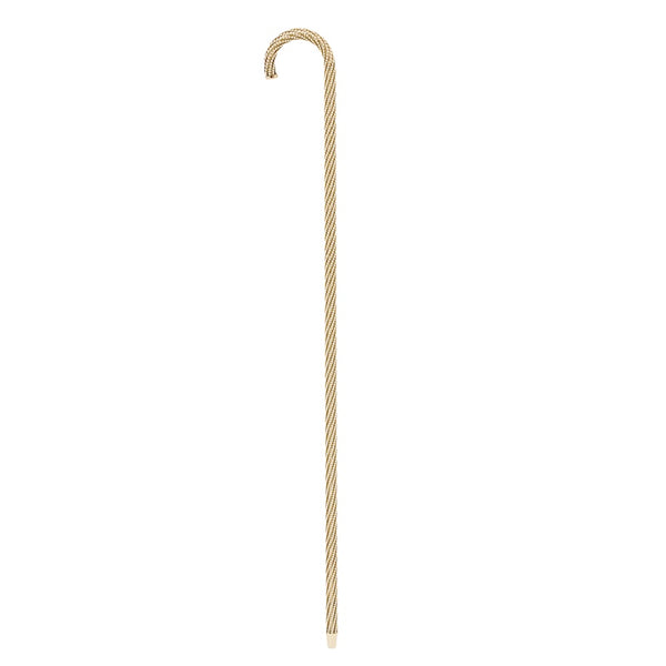 Luxurious Gold Plated Maccaron w/ Swarovski Elements Knob Handle Walking  Cane w/ Black Shaft