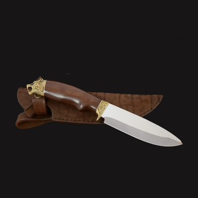 Artisanal hunting knife craftsmanship