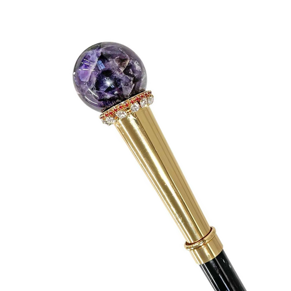 Designer Exquisite Sphere Handle Walking Stick | ART WALKING STICKS