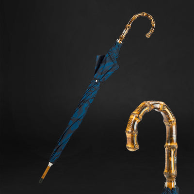 Understated Elegance: Navy Blue Camo Umbrella