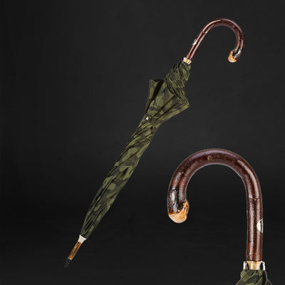 Distinctive Luxury: Chestnut Camo Bespoke Umbrella