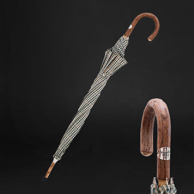 Charming Compact Elegance: Mini Tartan Umbrella