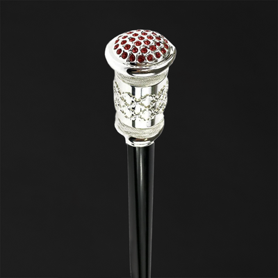 925 silver plated walking stick with Mylord handle