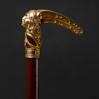Art Nouveau Nature's Queen Walking Cane Elegance Style