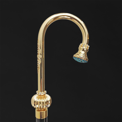 Walking canes with unique jewelry features