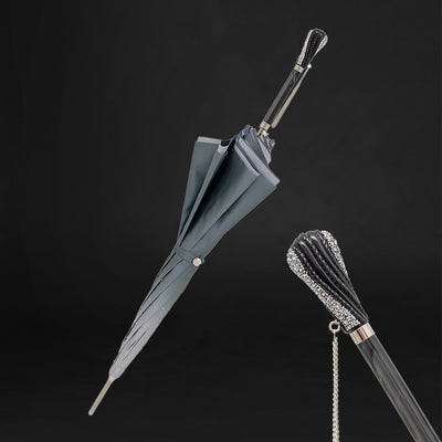 Elegant wooden handle ladies umbrella