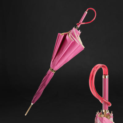 Large windproof stick designer umbrella for women