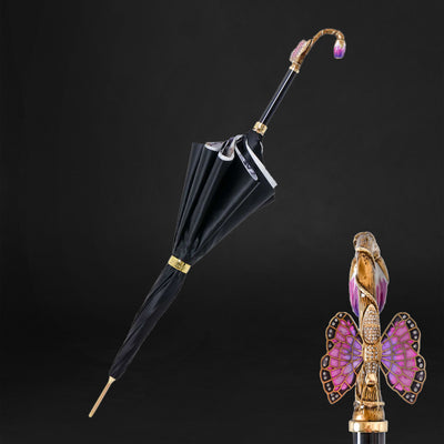 Classic black umbrella for her