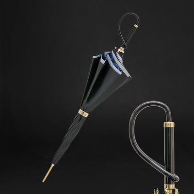 Fashionable blue animal print women's umbrella