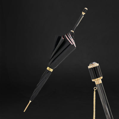 Designer black umbrella for women