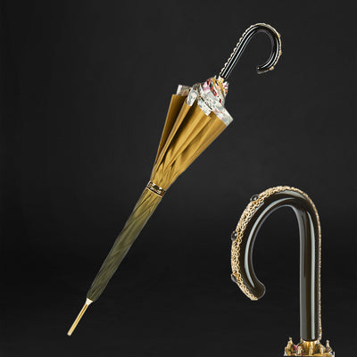 Stylish animalier double cloth umbrella for women