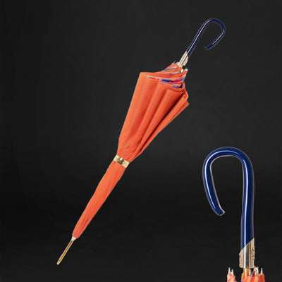 Floral Interior Orange Umbrella