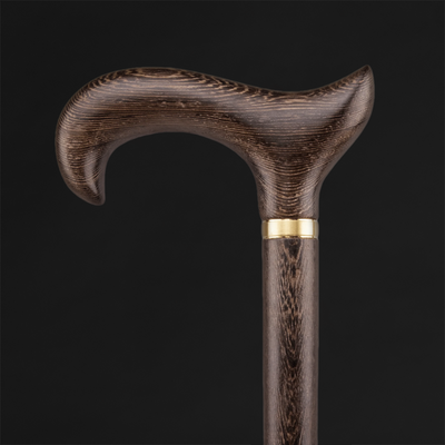 Elegant Derby Walking Cane For Men, Ergonomic Handle Grip