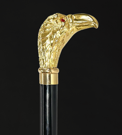 Chic Eagle 24K Gold-plated Walking Stick