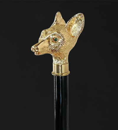 Fox Golden Elegant walking cane