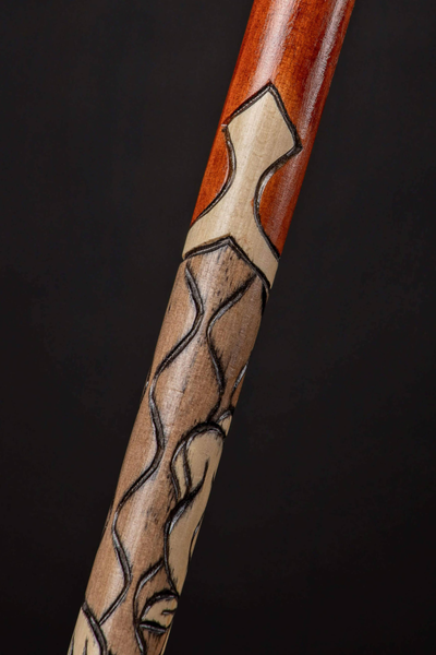 Designer Walking Cane for Ladies Rose, Flower Hand Crafted Cane