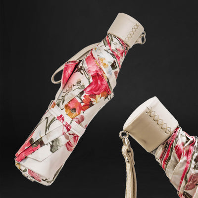 Elegant luxury umbrella with wooden handle