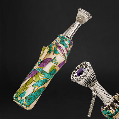 Sleek women's folding umbrella