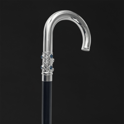 Walking sticks with intricate jewel designs