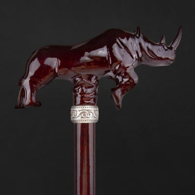 Rhinoceros Design Walking Canes Antique Style Walking Stick