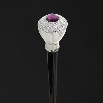 Walking sticks with precious stones