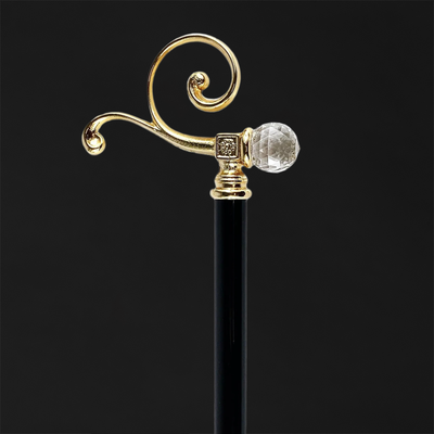 Collectible Walking Cane with Swarovski Sapphire