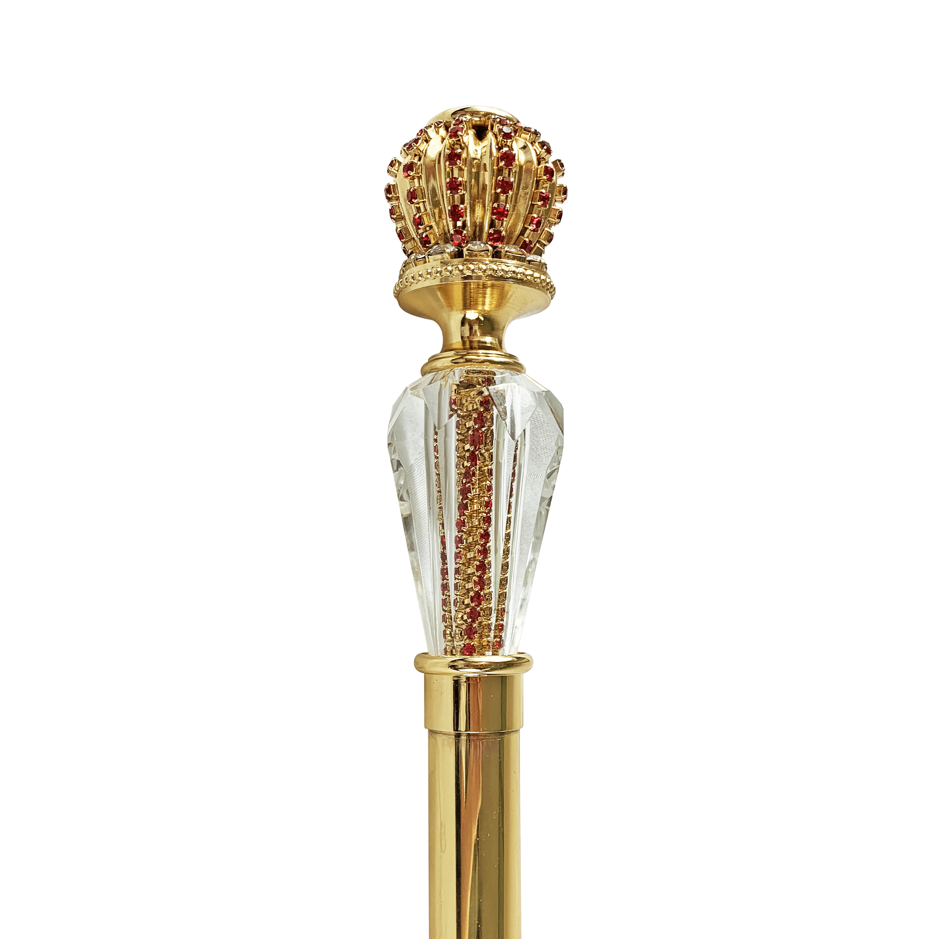Amazing Walking Stick with Red Crystals - Designer