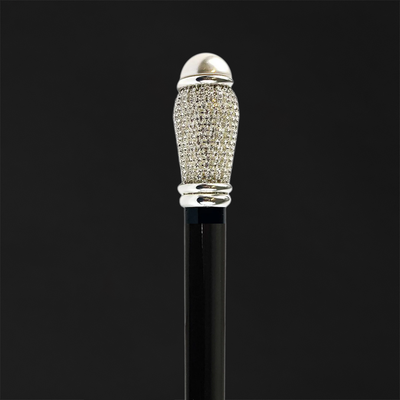 Collectible Walking Cane with Swarovski Sapphire