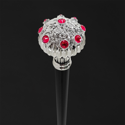 Modern walking canes with metallic finishes