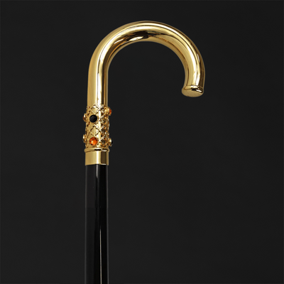 Antique walking canes with gemstone handles