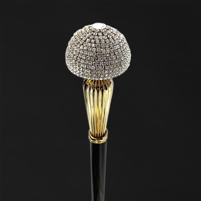 Collectible Walking Cane with Swarovski Sapphire