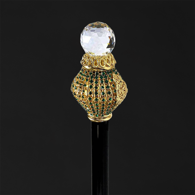Collectible Walking Cane with Swarovski Sapphire
