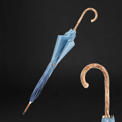 Flowered Interior Blue Canopy Umbrella