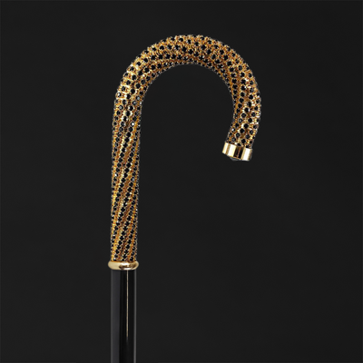 Collectible Walking Cane with Swarovski Sapphire