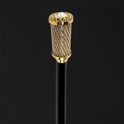Collectible Walking Cane with Swarovski Sapphire