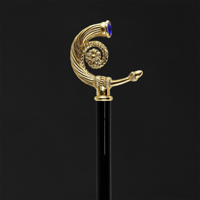 Collectible Walking Cane with Swarovski Sapphire