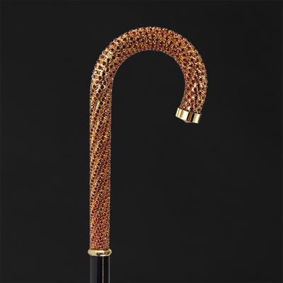 Walking canes with luxury jewelry designs