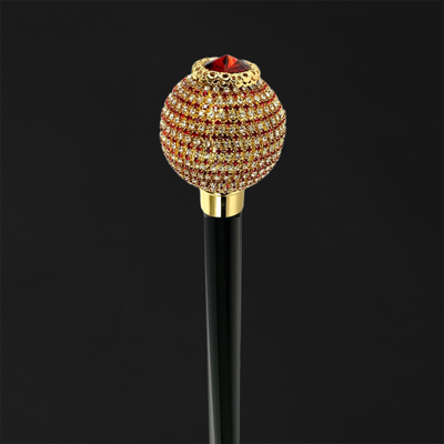 Collectible Walking Cane with Swarovski Sapphire