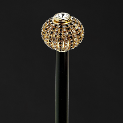 Walking canes with jewel-encrusted handles