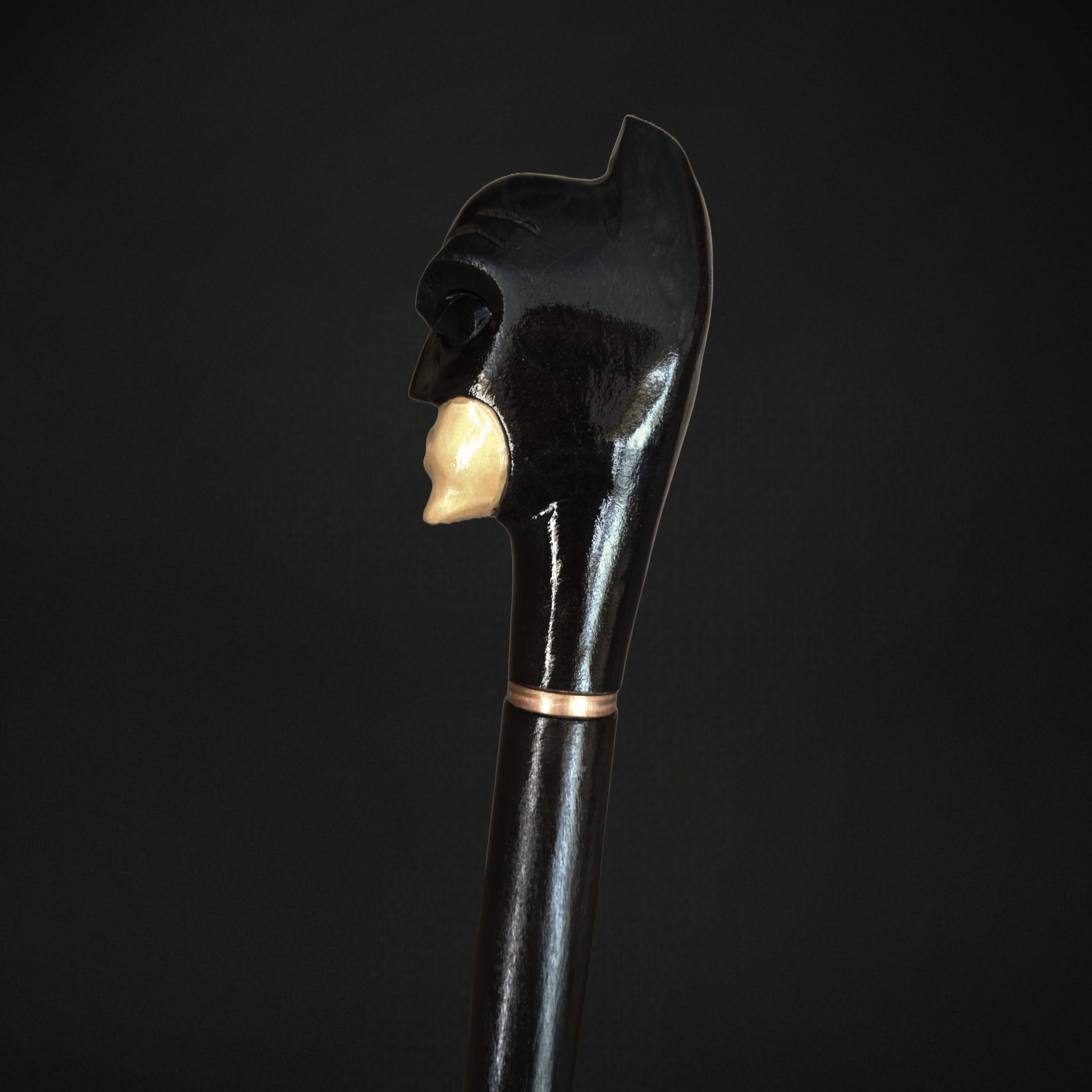 Modern Artwork Wooden Walking Cane, Cosplay Design