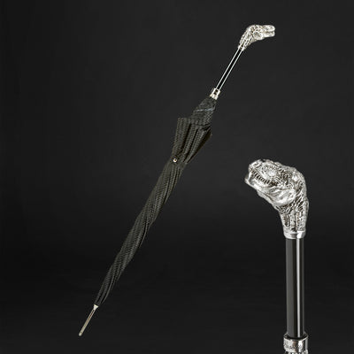 Silver T-Rex Umbrella: Style Redefined