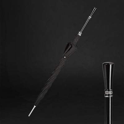 Timeless Elegance: Black Gent's Designer Umbrella