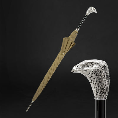 Silver eagle khaki umbrella