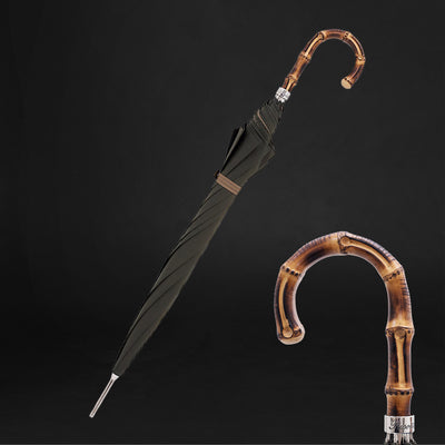 Bicolor Brilliance: Timeless Gent Umbrella