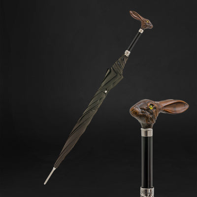 Rabbit-Handled Elegance umbrella