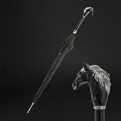 Majestic Black Horse Umbrella