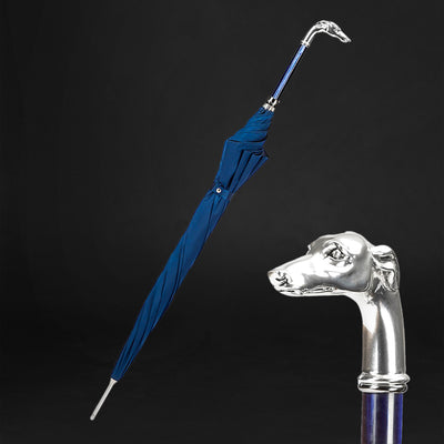 Silver Greyhound Handle Elegance umbrella